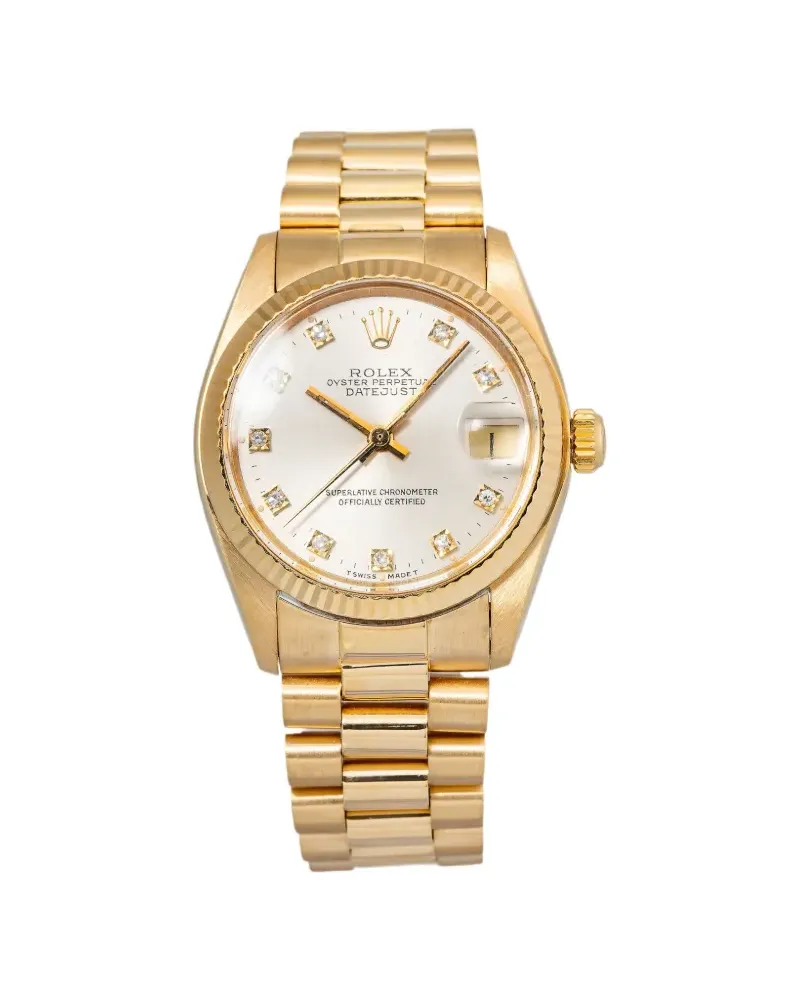 Rolex Fluted 31mm Datejust - Gold Gold