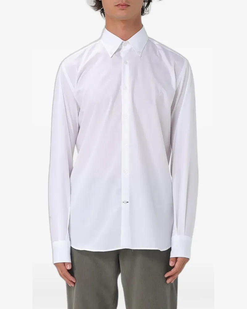 Brooksfield button-down cotton shirt - Weiß Weiß