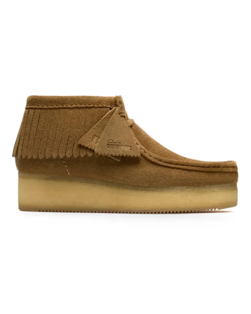 Clarks Wallabee Wedge fringe boots - Braun Braun