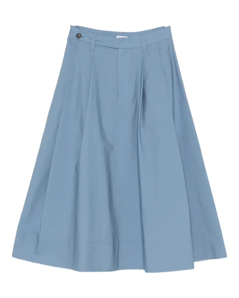 Brunello Cucinelli Klassischer Faltenrock - Blau Blau