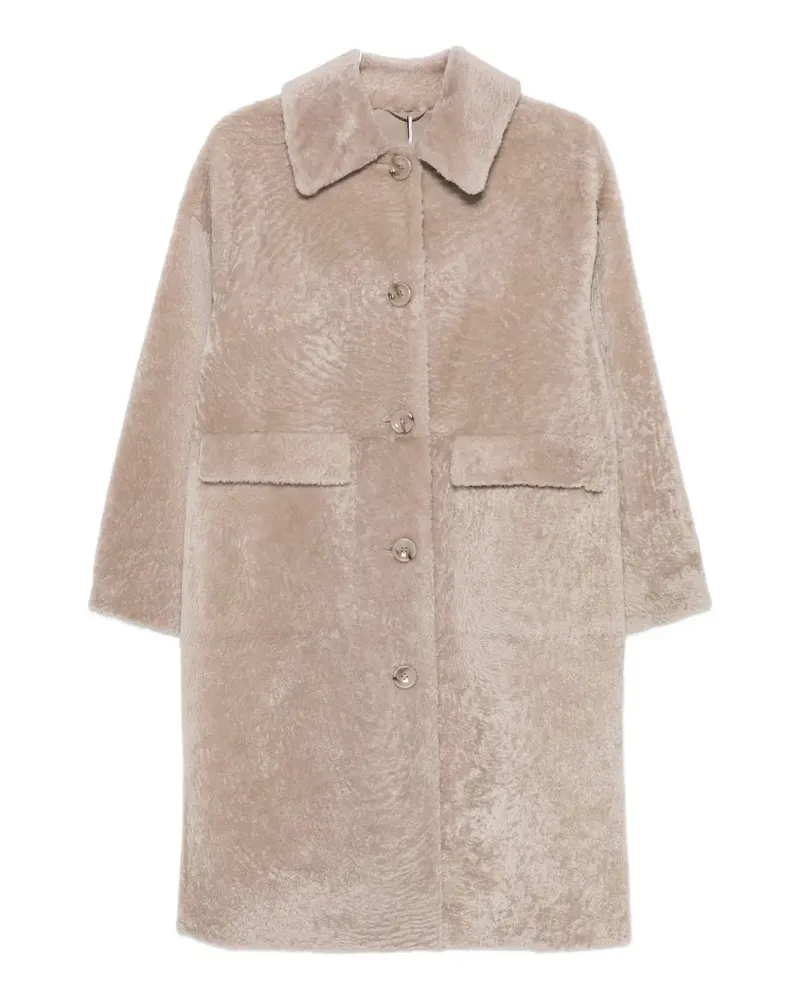 Manzoni 24 Mantel mit Shearling-Finish - Nude Nude