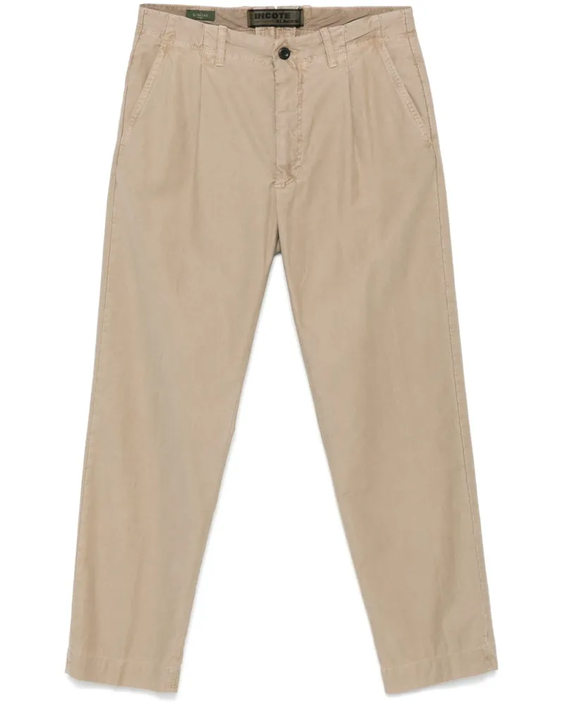 Incotex Hose mit Tapered-Bein - Braun Braun