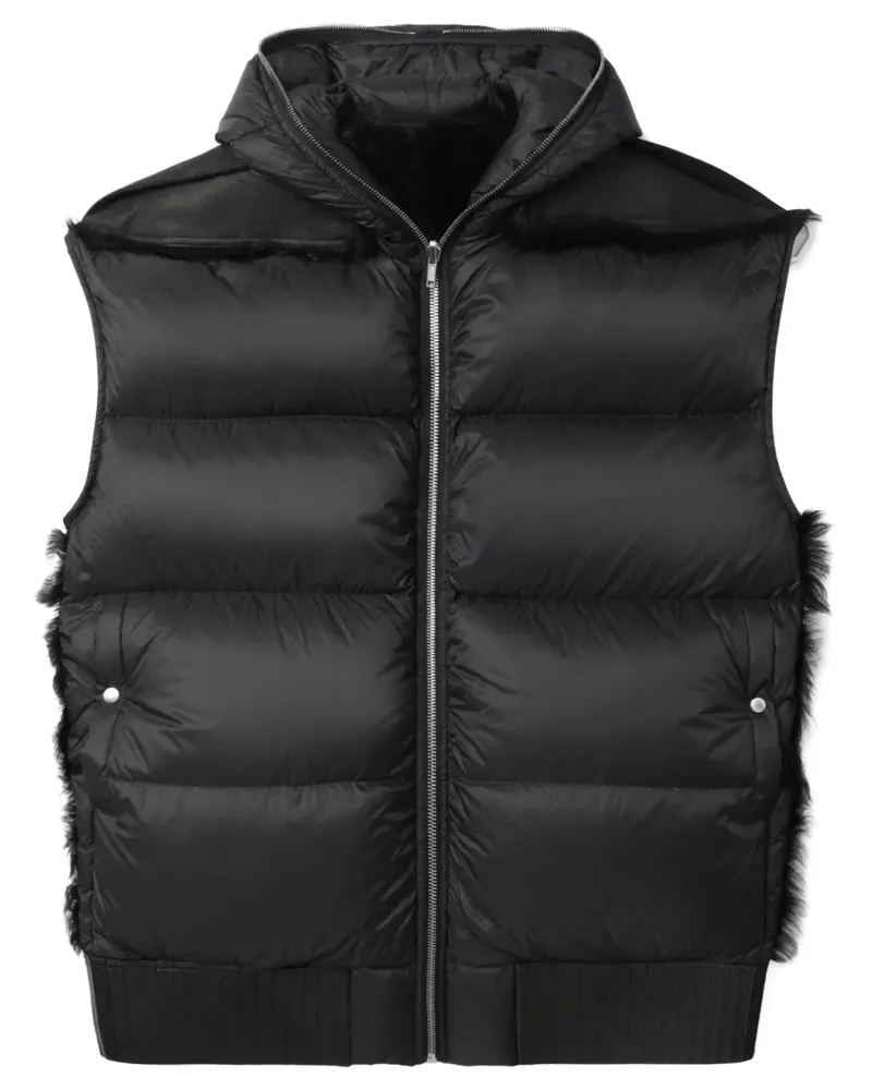 Rick Owens Gefütterte Weste - Schwarz Schwarz