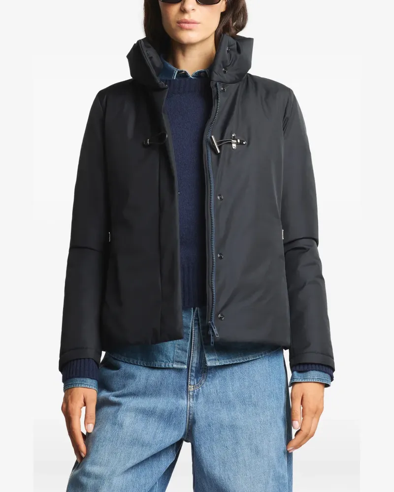 Fay toggle-fastening high-neck jacket - Schwarz Schwarz