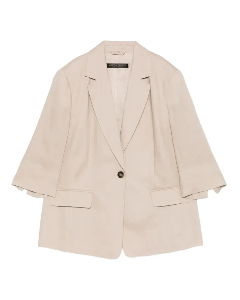 Marina Rinaldi Mrnsabadel buttoned blazer - Nude Nude