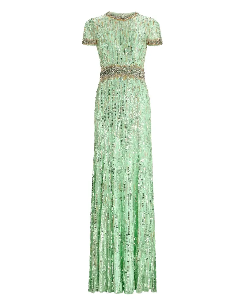 Jenny Packham Celeste Maxikleid - Grün Grün