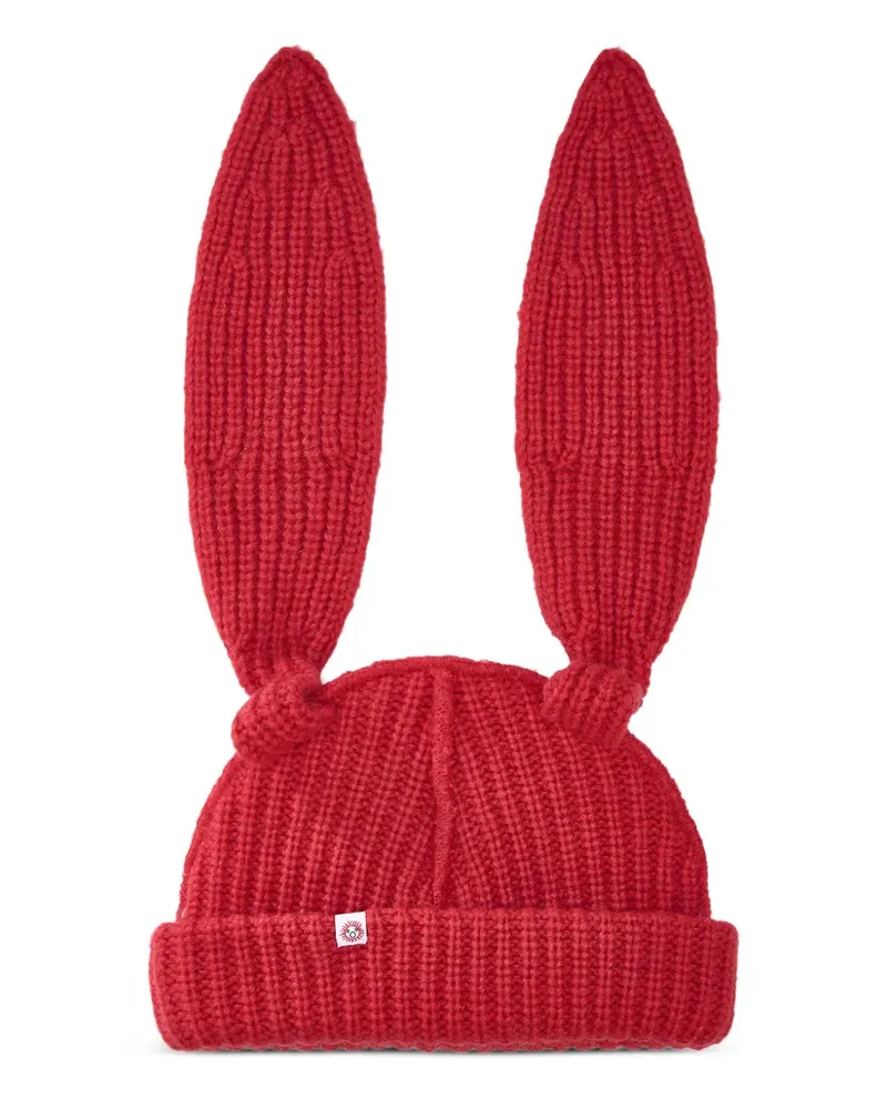 Charles Jeffrey Loverboy Beanie mit Hasenohren - Rot Rot