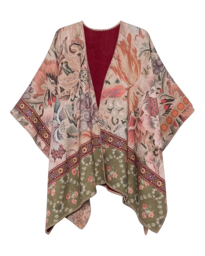 Pierre-Louis Mascia Cape mit Blumenmuster - Nude Nude