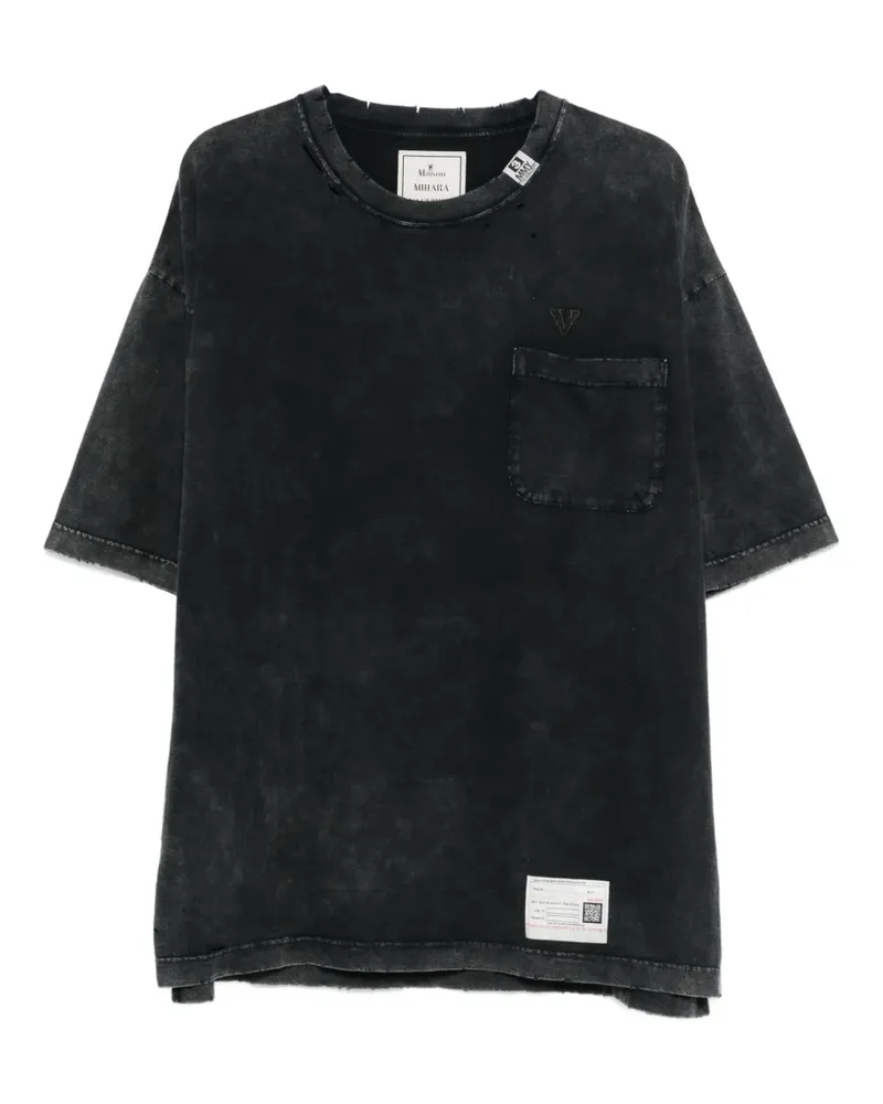 MIHARAYASUHIRO pocket T-shirt - Schwarz Schwarz