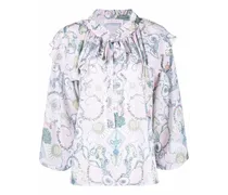 Bluse mit Print - Rosa