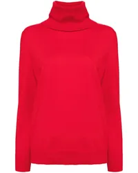 N.Peal Lockerer Rollkragenpullover Rot