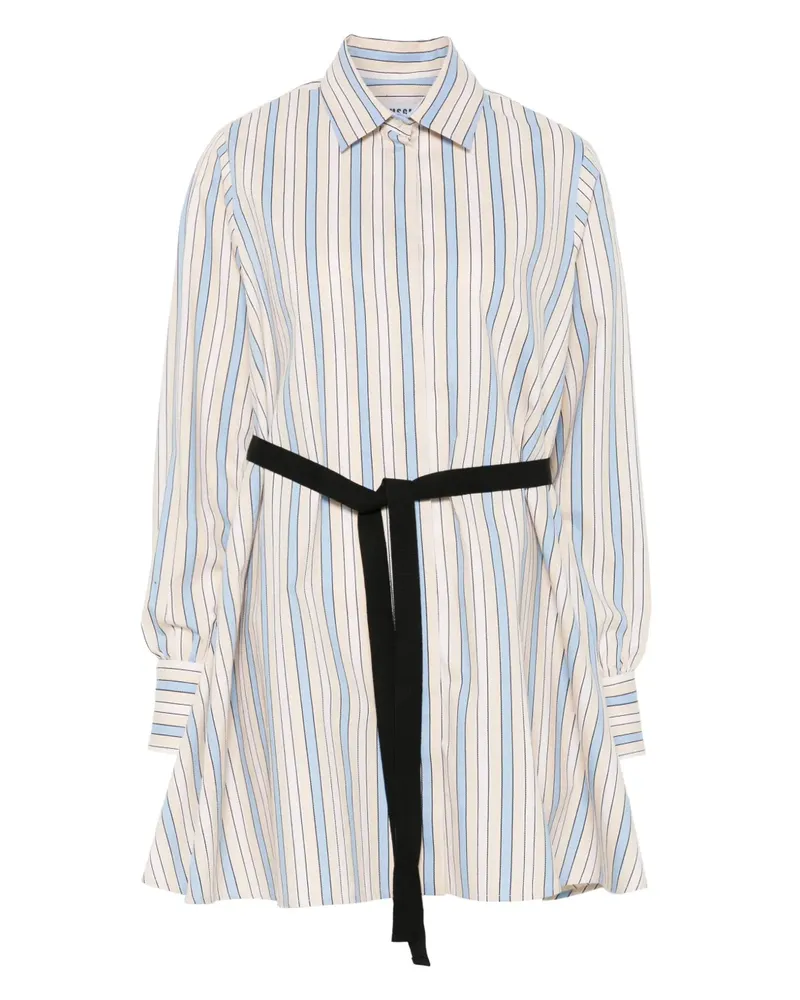 MSGM Gestreiftes Minikleid - Nude Nude