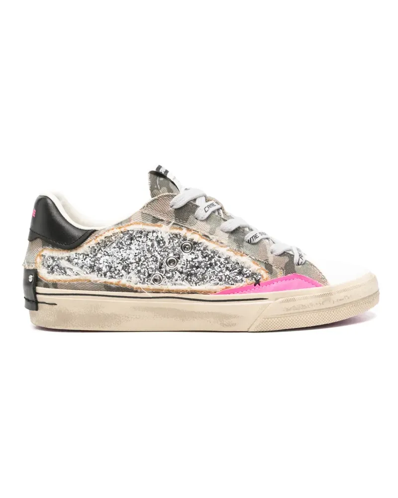 Crime Sneakers im Glitzer-Look - Nude Nude