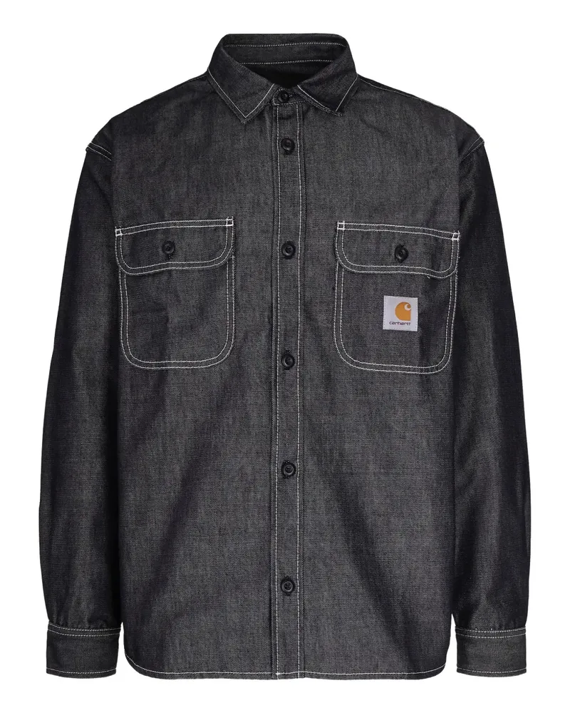 Carhartt WIP Hemd mit Brusttasche - Schwarz Schwarz