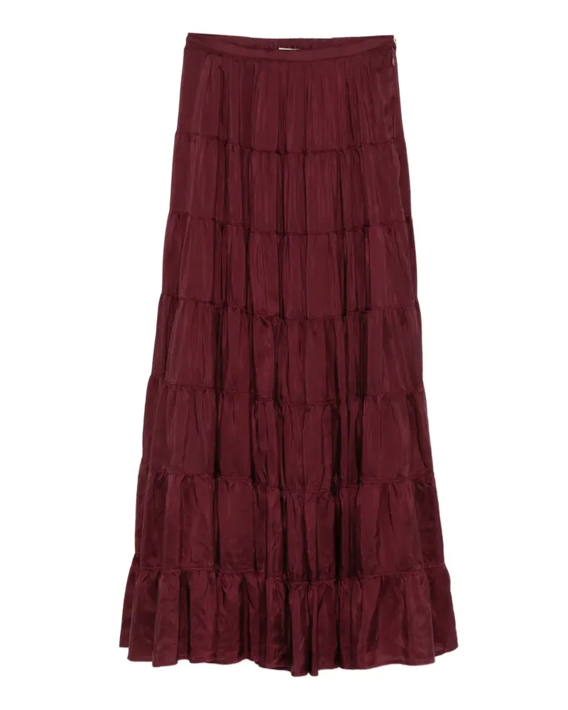forte_forte tiered maxi skirt - Rot Rot