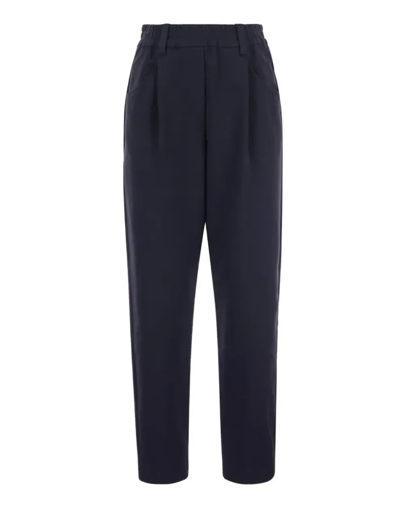 Brunello Cucinelli belt-loops trousers - Blau Blau