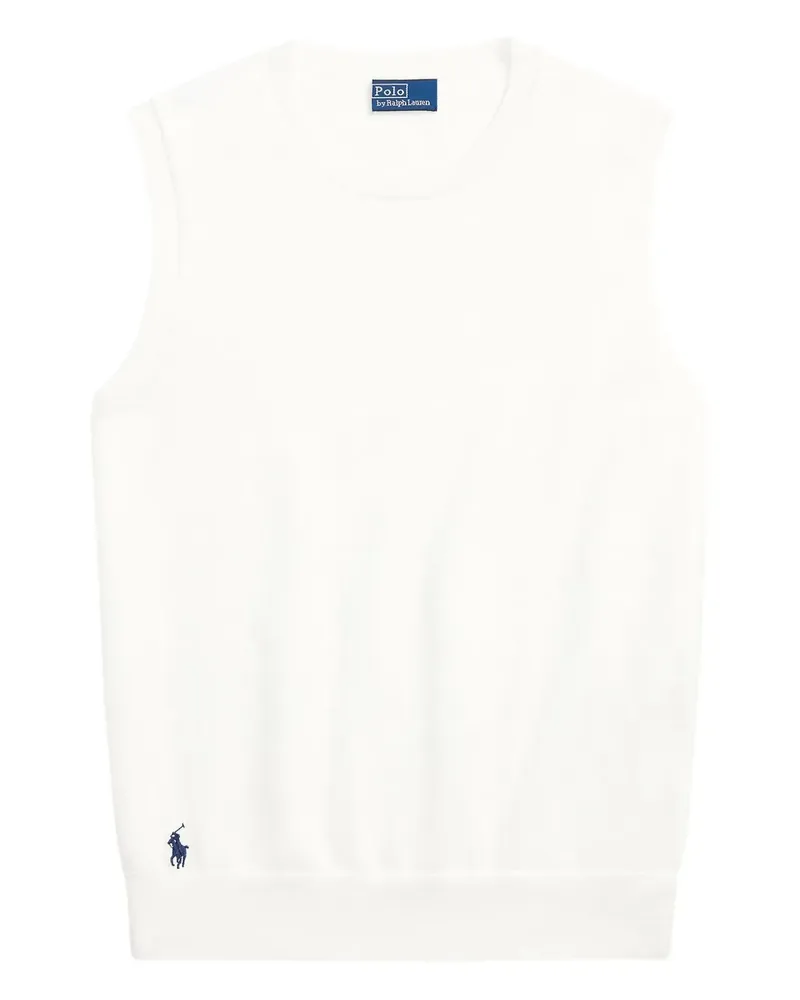 Ralph Lauren Fein gestricktes Top - Weiß Weiß