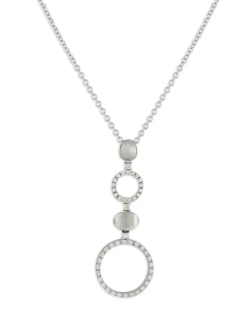 NANIS 18K white gold diamond necklace - Silber Silber