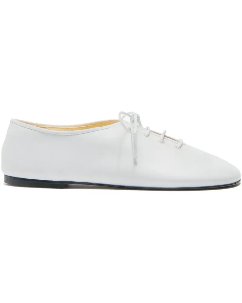 Proenza Schouler Glove Ballerinas mit Schnürung - Weiß Weiß