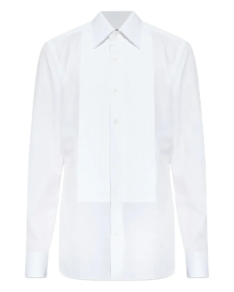 Tom Ford pleated shirt - Weiß Weiß