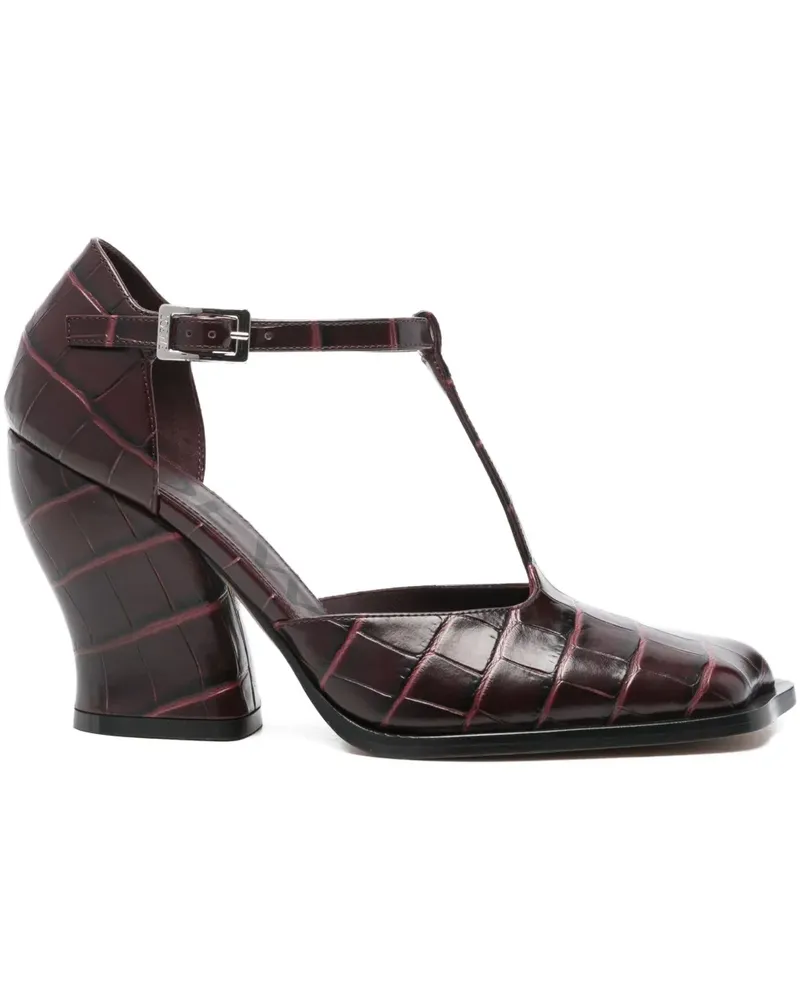 Loewe 90mm T-strap pumps - Rot Rot
