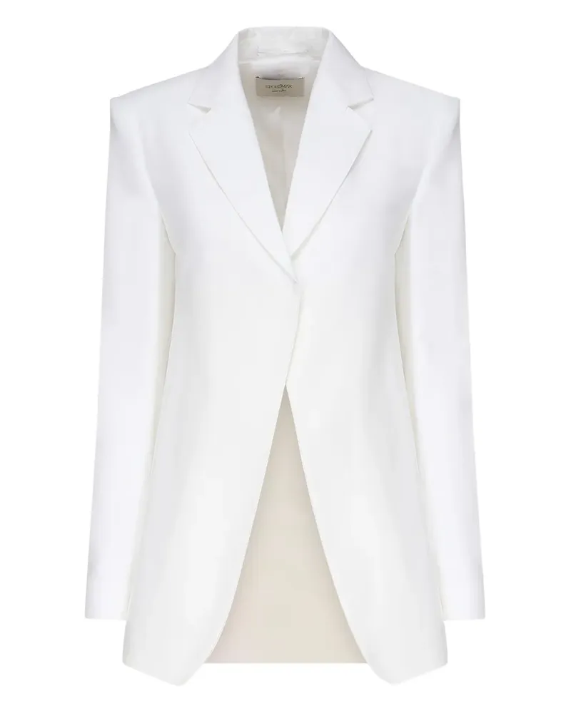 Max Mara Blazer mit verdecktem Verschluss - Weiß Weiß