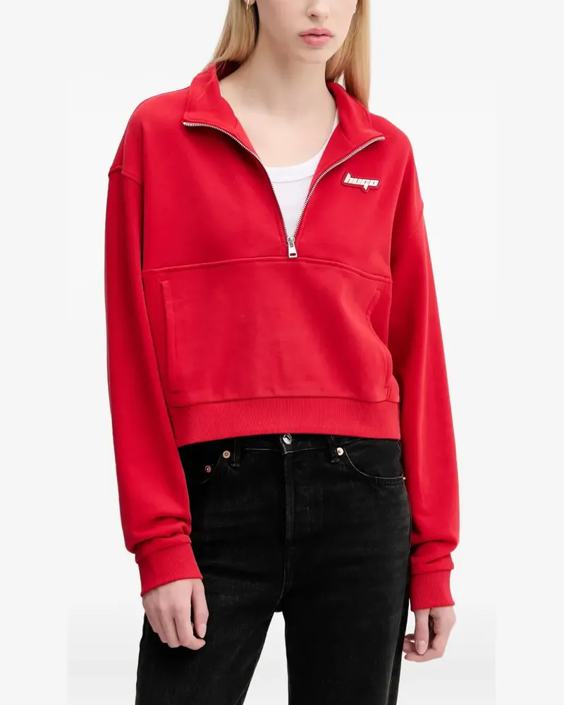 HUGO BOSS Sweatshirt mit Logo - Rot Rot