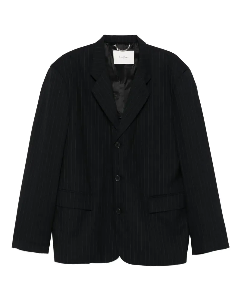 Second/Layer Blazer mit Nadelstreifen - Grau Grau