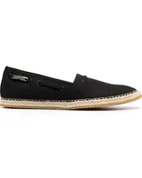 Roberto Cavalli Espadrilles mit Logo-Schild Schwarz