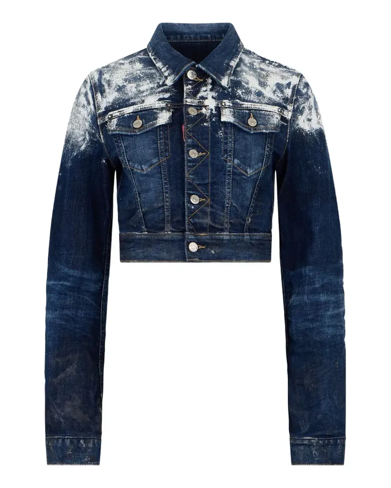Dsquared2 Let It Snow Dean Jacke mit Farbklecks-Print - Blau Blau