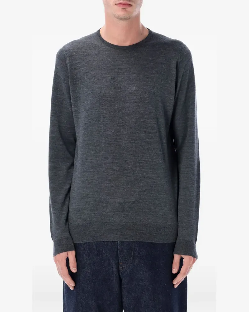 John Smedley Pullover mit rundem Ausschnitt - Grau Grau