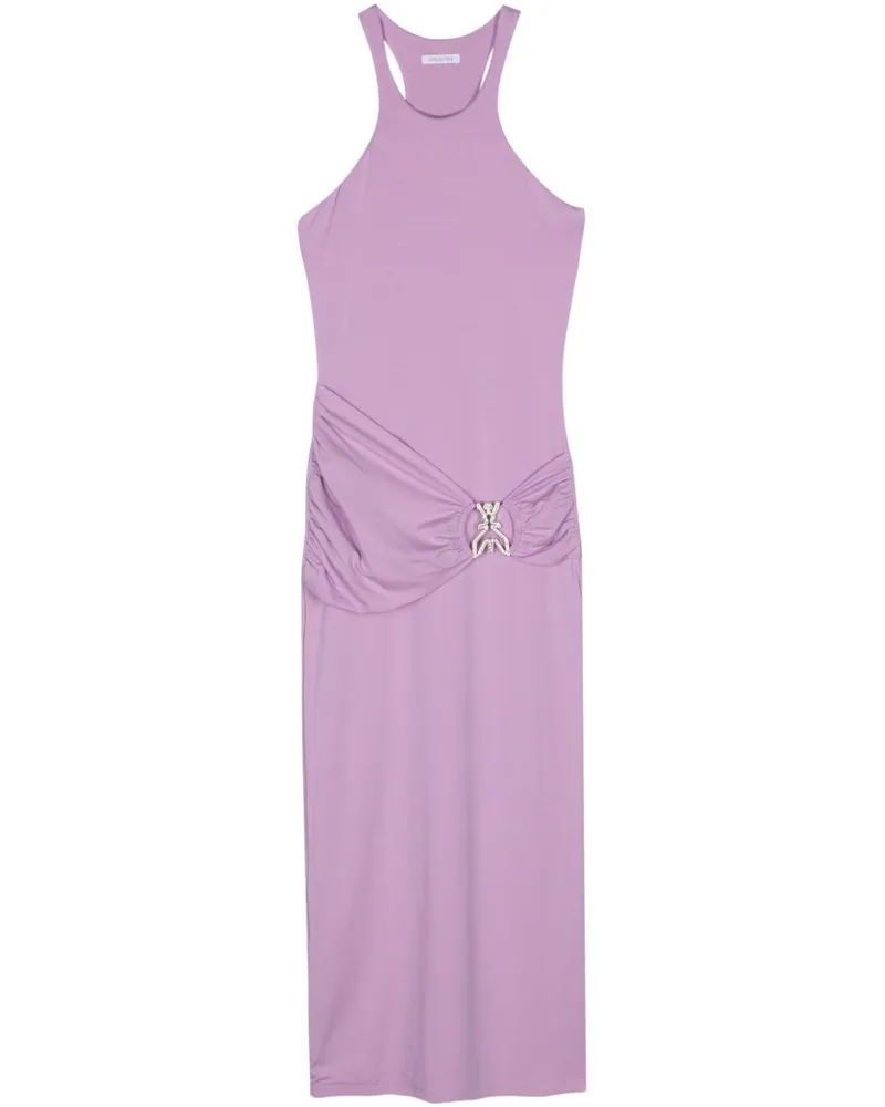 Patrizia Pepe Maxikleid mit Fliegen-Applikation - Violett Violett