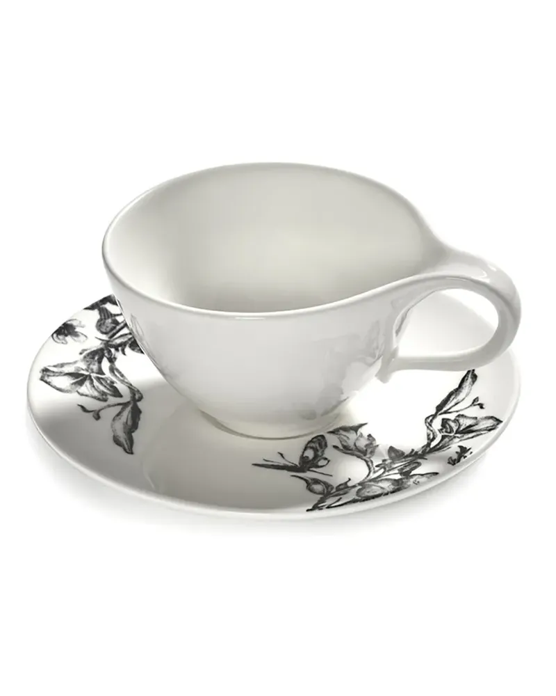 Serax x Tomorrowland Teetassen mit Blumen-Print (6er-Set) - Weiß Weiß