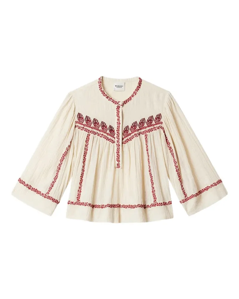 Isabel Marant Ausgestellte Juline Bluse mit Stickerei - Nude Nude