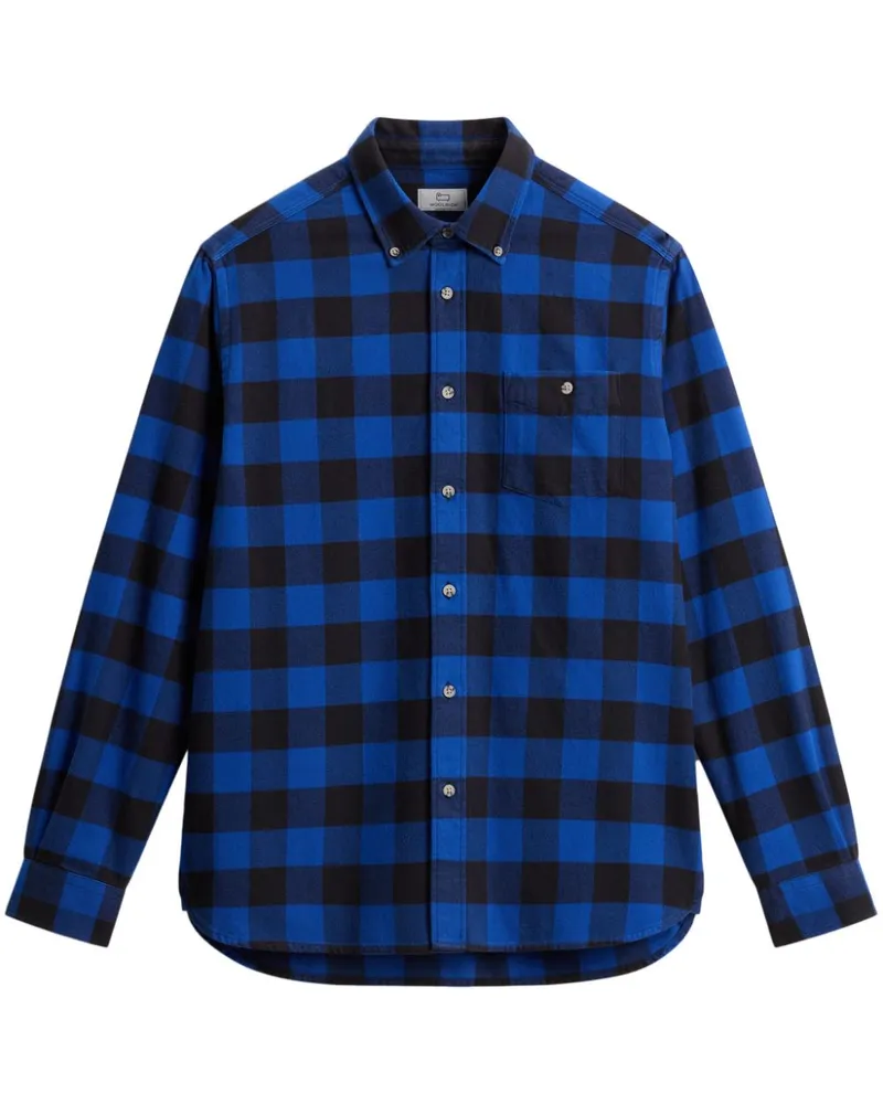 Woolrich Kariertes Flanellhemd - Blau Blau