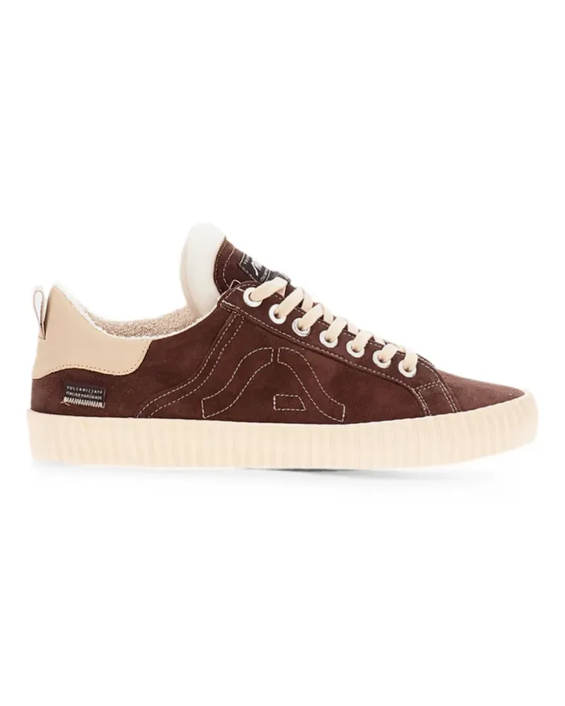 Springa Wavy Sneakers mit Logo-Patch - Braun Braun