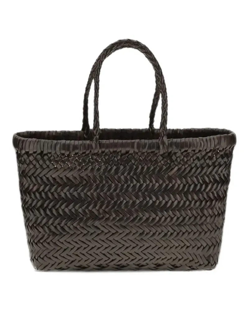 Dragon Diffusion mini flat Gora dark brown tote bag - Braun Braun