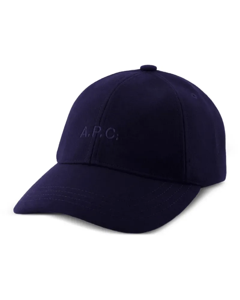 A.P.C. Charlie Baseballkappe - Blau Blau