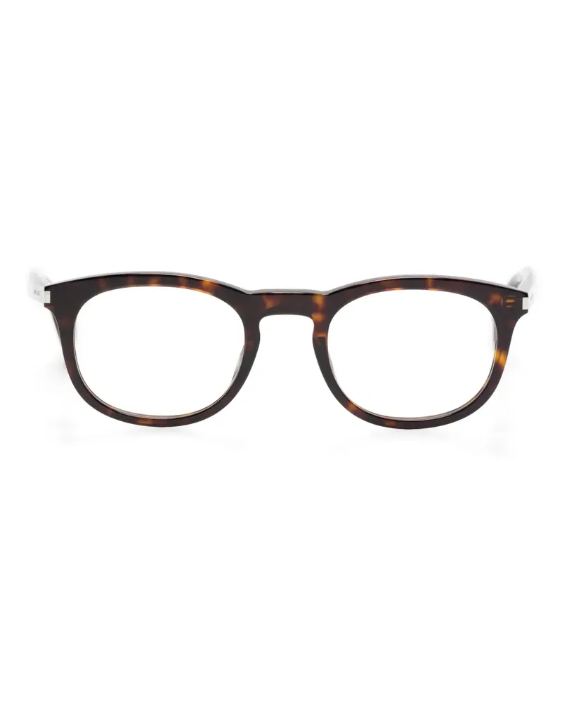 Saint Laurent Brille mit rundem Gestell - Braun Braun