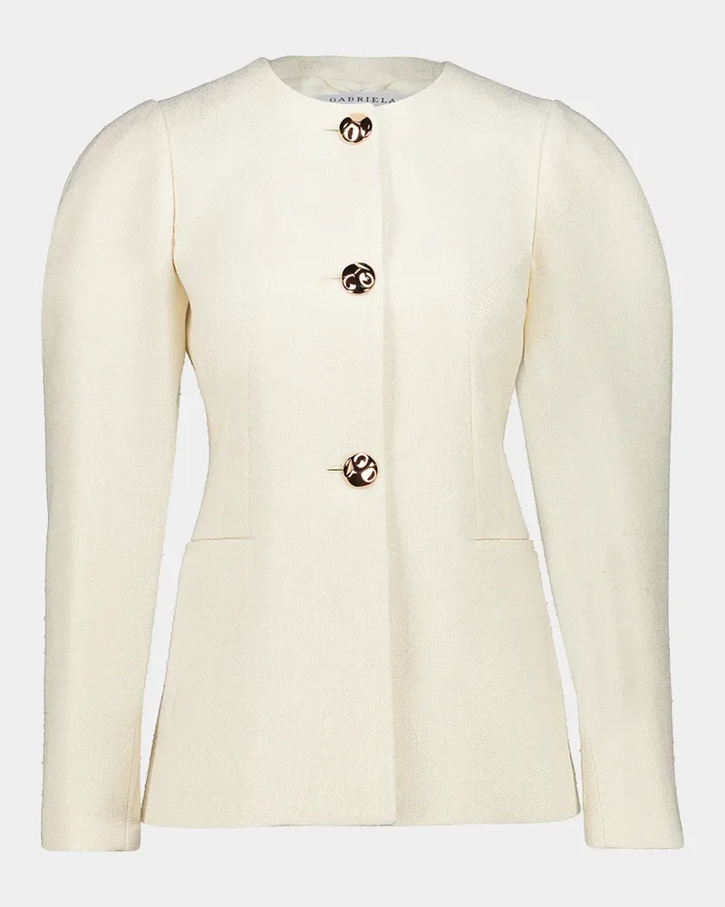 Gabriela Hearst Daelan single-breasted jacket - Nude Nude