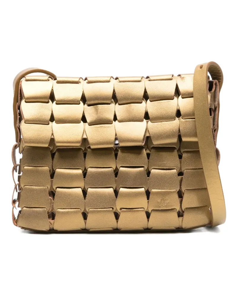 Dragon Diffusion Gewebte Schultertasche - Gold Gold