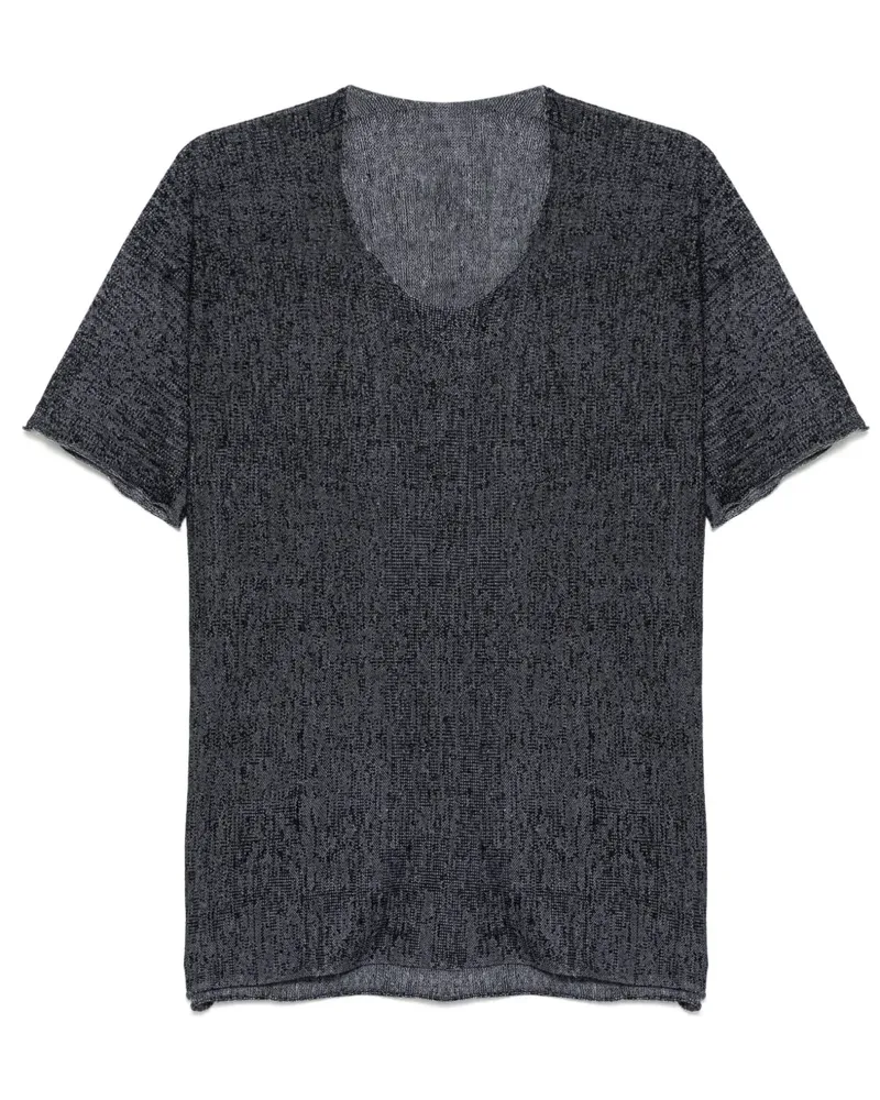 Label Under Construction T-Shirt mit Rundhalsausschnitt - Grau Grau