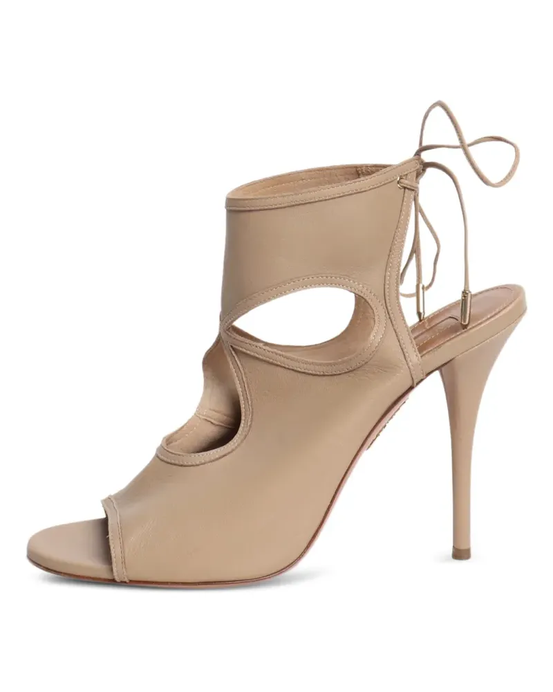 Aquazzura Sandalen mit Cut-Out - Nude Nude