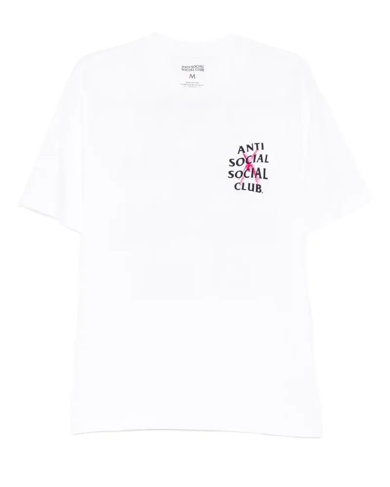 Anti Social Social Club cancelled paint T-shirt - Weiß Weiß