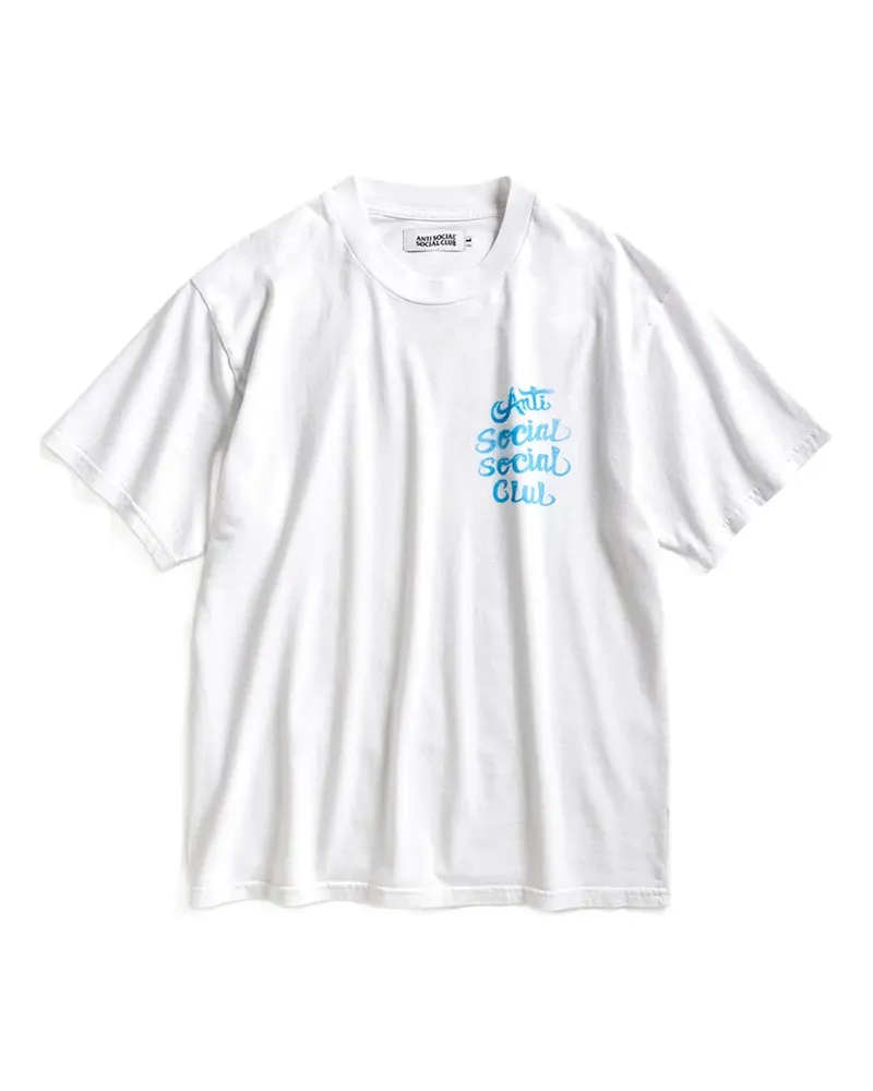 Anti Social Social Club T-Shirt mit Logo-Print - Weiß Weiß