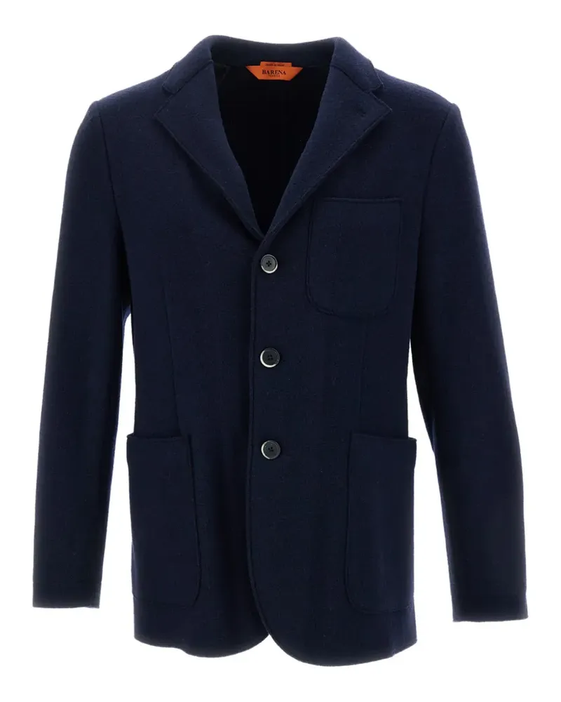 BARENA three-button patch-pocket blazer - Blau Blau