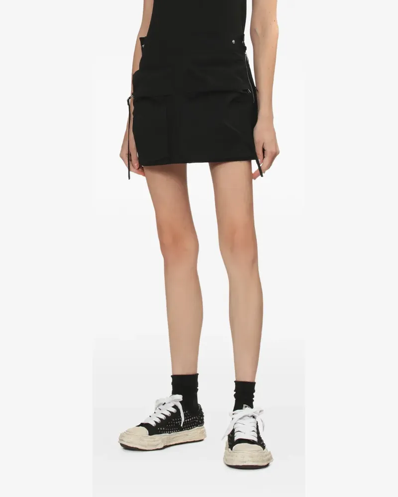 Helmut Lang Rock mit Reißverschluss - Schwarz Schwarz