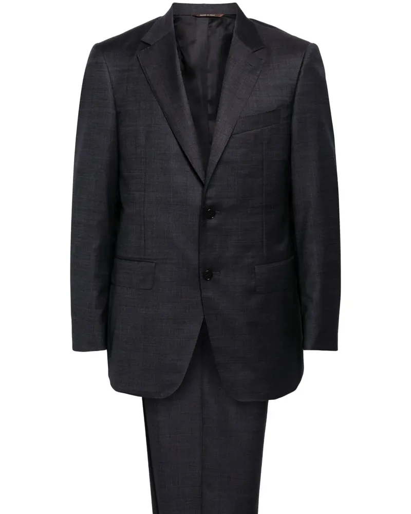 Canali Einreihiger Anzug - Blau Blau