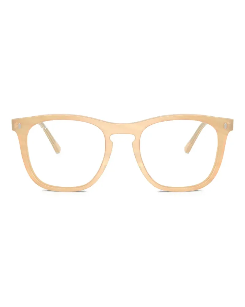 Ray Ban Eckige Brille mit Streifen - Braun Braun