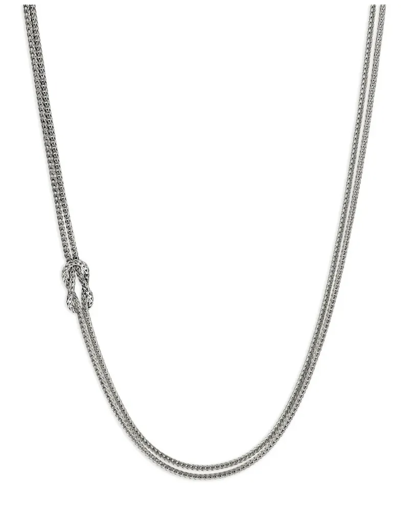 John Hardy Love Knot necklace - Silber Silber